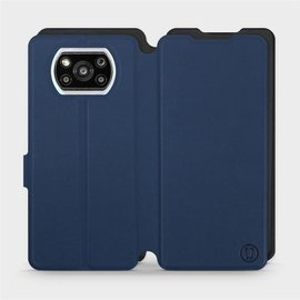Etui Soft Touch do Xiaomi POCO X3 Pro - wzór Głęboki granat z czernią