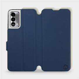 Etui Soft Touch do Realme GT Master Edition - wzór Głęboki granat z platyną