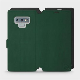 Etui Soft Touch do Samsung Galaxy Note 9 - wzór Miejska zieleń z czernią