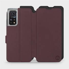 Etui Soft Touch do Xiaomi MI 10T Pro - wzór Matowy burgund z czernią