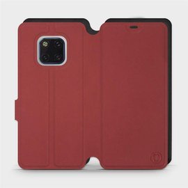 Etui Soft Touch do Huawei Mate 20 Pro - wzór Zachodząca czerwień z czernią
