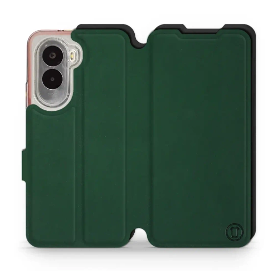 Etui Soft Touch do Xiaomi POCO M7 - wzór Miejska zieleń z czernią
