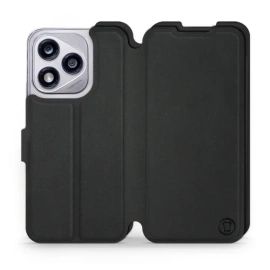 Etui Soft Touch do Huawei Honor 400 Lite - wzór Satynowa czerń