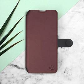 Etui Soft Touch do Samsung Galaxy A50 - wzór Matowy burgund z czernią