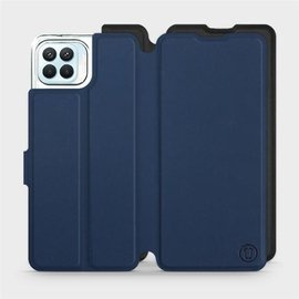 Etui Soft Touch do OPPO Reno 4 Lite - wzór Głęboki granat z czernią