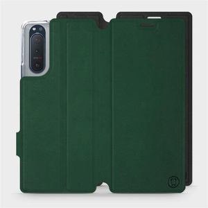 Etui Soft Touch do Sony Xperia 5 II - wzór Miejska zieleń z czernią