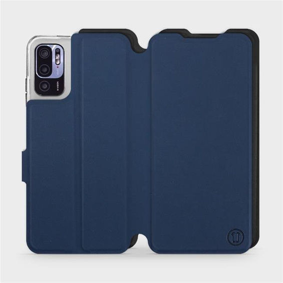 Etui Soft Touch do Xiaomi Redmi Note 10 5G - wzór Głęboki granat z czernią