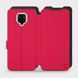 Etui Soft Touch do Xiaomi Redmi Note 9 Pro - wzór Żywa czerwień z czernią