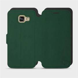 Etui Soft Touch do Samsung Galaxy A3 2016 - wzór Miejska zieleń z czernią