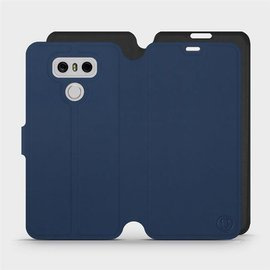 Etui Soft Touch do LG G6 - wzór Głęboki granat z czernią