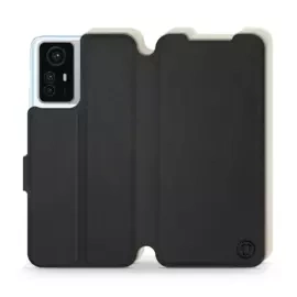 Etui Soft Touch do Xiaomi Redmi Note 12S - wzór Satynowa czerń z platyną