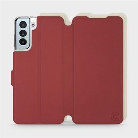 Etui Soft Touch do Samsung Galaxy S21 Plus - wzór Zachodząca czerwień z platyną