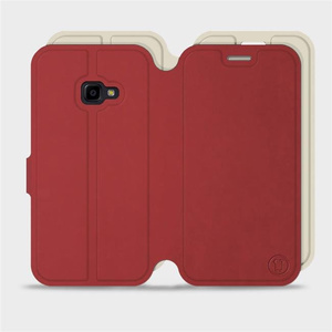 Etui Soft Touch do Samsung Galaxy Xcover 4 - wzór Zachodząca czerwień z platyną