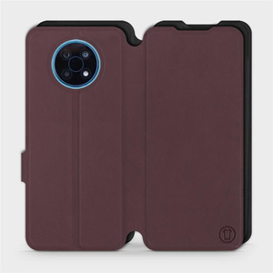 Etui Soft Touch do Nokia G50 5G - wzór Matowy burgund z czernią