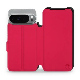 Etui Soft Touch do Google Pixel 10 Pro XL - wzór Żywa czerwień z czernią