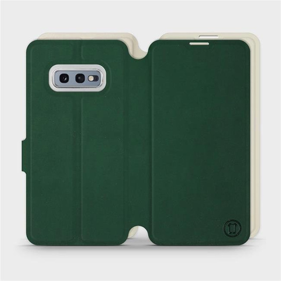 Etui Soft Touch do Samsung Galaxy S10e - wzór Miejska zieleń z platyną