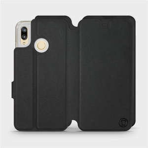 Etui Soft Touch do Huawei P20 Lite - wzór Satynowa czerń