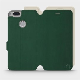 Etui Soft Touch do Xiaomi Mi A1 - wzór Miejska zieleń z platyną