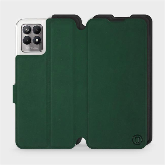 Etui Soft Touch do Realme 8i - wzór Miejska zieleń z czernią
