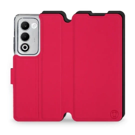 Etui Soft Touch do OPPO A5 5G - wzór Żywa czerwień z czernią