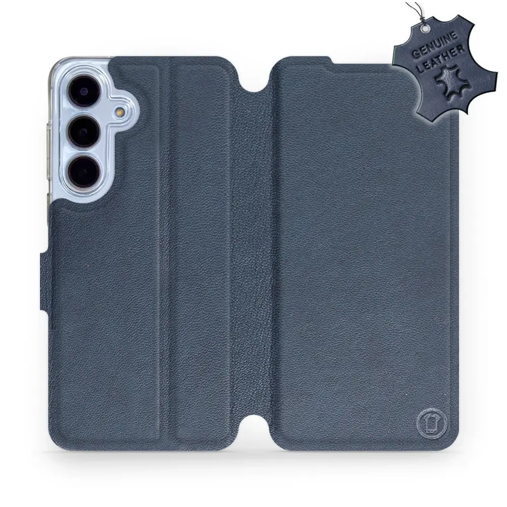 Mobiwear Leather, widerstandsfähiges Leder, minimalistisches Design, Schutz, leicht, elegant, praktisch, Dunkelblau