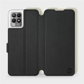 Etui Soft Touch do Realme 8i - wzór Satynowa czerń z platyną