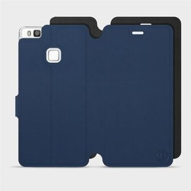Etui Soft Touch do Huawei P9 Lite - wzór Głęboki granat z czernią