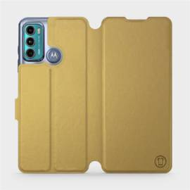 Etui do Motorola Moto G60 - wzór Gold&Gray