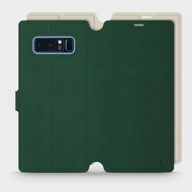 Etui Soft Touch do Samsung Galaxy Note 8 - wzór Miejska zieleń z platyną