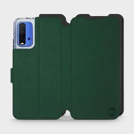 Etui Soft Touch do Xiaomi Redmi 9T - wzór Miejska zieleń z czernią