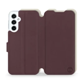 Etui Soft Touch do Samsung Galaxy M34 5G - wzór Matowy burgund z platyną