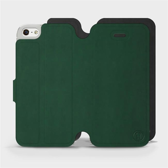 Etui Soft Touch do Apple iPhone 5s - wzór Miejska zieleń z czernią
