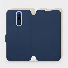 Etui Soft Touch do Xiaomi Redmi 8 - wzór Głęboki granat z platyną