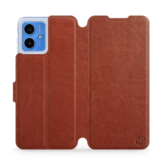 Etui do Motorola Moto G14 - wzór Brown&Orange
