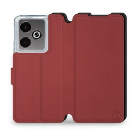 Etui Soft Touch do Realme GT 7 - wzór Zachodząca czerwień z czernią