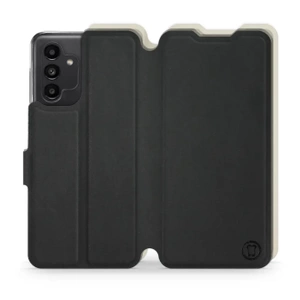 Etui Soft Touch do Samsung Galaxy A13 5G - wzór Satynowa czerń z platyną