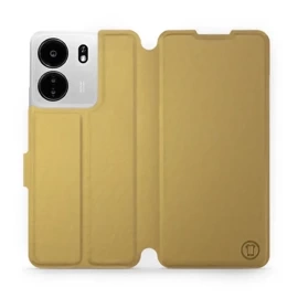 Etui do Xiaomi POCO C65 - wzór Gold&Orange