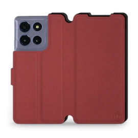 Etui Soft Touch do Motorola Moto G86 5G - wzór Zachodząca czerwień z czernią