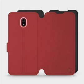 Etui Soft Touch do Xiaomi Redmi 8a - wzór Zachodząca czerwień z czernią