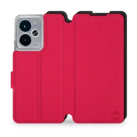 Etui Soft Touch do Realme 14 5G - wzór Żywa czerwień z czernią