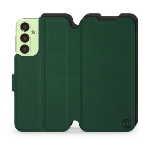 Etui Soft Touch do Samsung Galaxy A24 - wzór Miejska zieleń z czernią