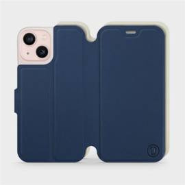 Etui Soft Touch do Apple iPhone 13 mini - wzór Głęboki granat z platyną