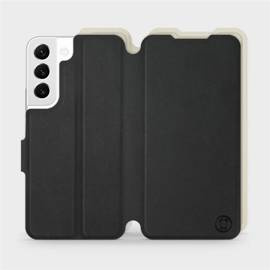 Etui Soft Touch do Samsung Galaxy S22 - wzór Satynowa czerń z platyną