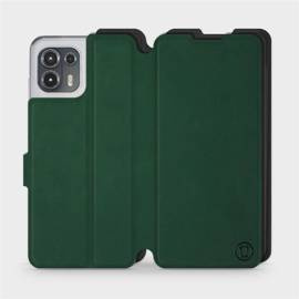 Etui Soft Touch do Motorola Edge 20 Lite - wzór Miejska zieleń z czernią