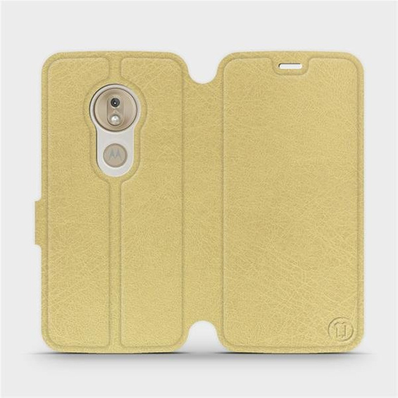 Etui do Motorola Moto G7 Play - wzór Gold&Gray