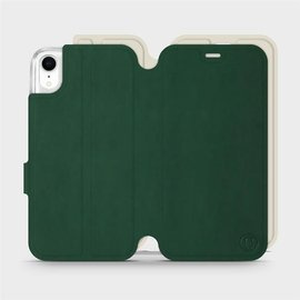 Etui Soft Touch do Apple iPhone XR - wzór Miejska zieleń z platyną