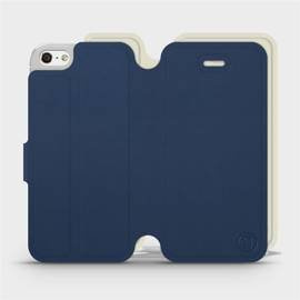 Etui Soft Touch do Apple iPhone SE - wzór Głęboki granat z platyną