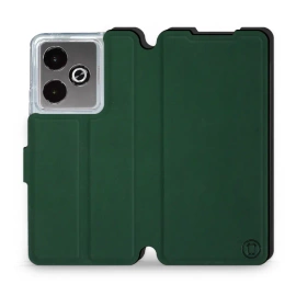 Etui Soft Touch do Realme GT 7 - wzór Miejska zieleń z czernią