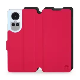 Etui Soft Touch do OPPO Reno 10 5G - wzór Żywa czerwień z czernią
