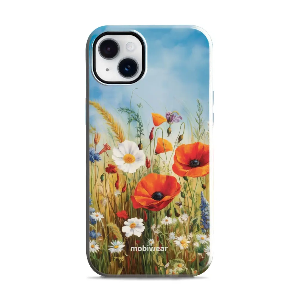 Mobiwear Elite Pro do Apple iPhone 14 Plus, ochrona telefonu, trwała konstrukcja, wygodne użytkowanie, dopasowanie, Łąkowe Kwiaty
